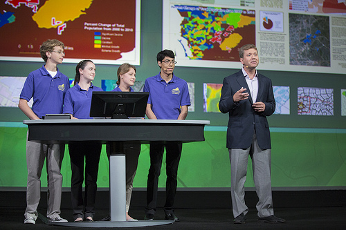 GIS in action at Washington-Lee High School in Arlington, Virginia.  