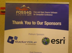 Esri was a platinum sponsor of FOSS4G 2011