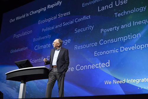 Geography is a platform for understanding our world: Jack Dangermond at the 2012 Esri User Conference.  