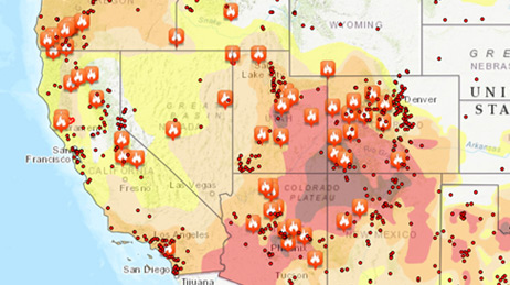 Wildfire Maps & Response Support | Wildfire Disaster Program
