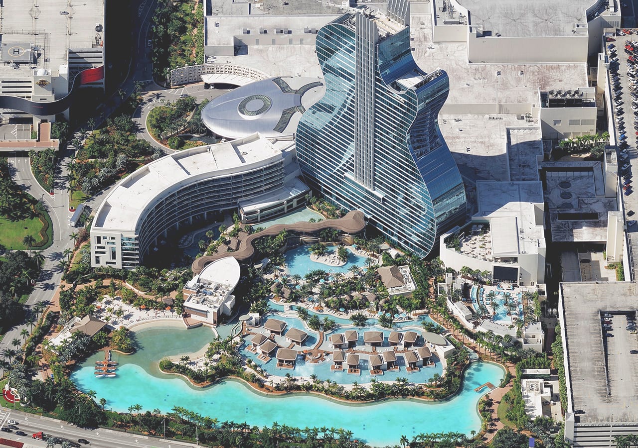 Oblique image collected by Vexcel Data Program, of Seminole Hard Rock Hotel & Casino Hollywood, Florida