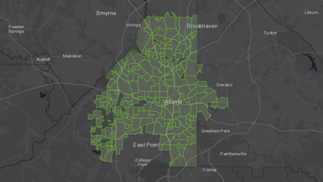 Map created by Trees Atlanta to engage the local community in planting and conserving tree species.