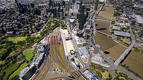A digital twin created to help guide rail expansion in Brisbane, Australia.