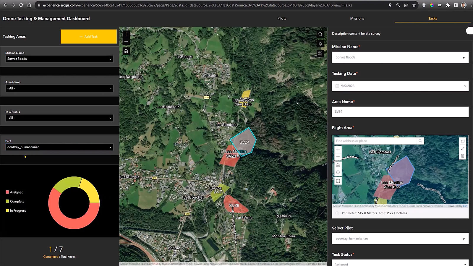 Improving Response Coordination with GIS and UAVs