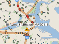 Counts by Day around 10 Avery St., Boston, Massachusetts