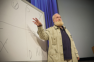 Summit keynote speaker Bran Ferren challenged attendees to develop a 250-year plan for the planet enabled by geodesign to create a vision of the future. 