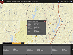 Cabarrus County's Election Polling Place Finder