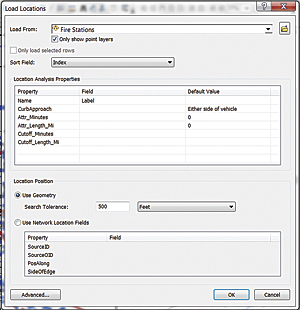 Right-click Facilities and select Load Locations.