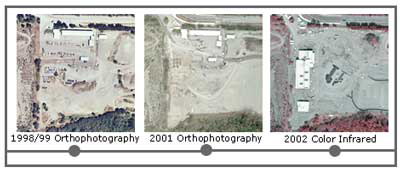 3 different orthophotos