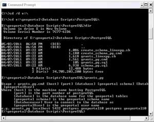 Run create_schema_pg from the command line