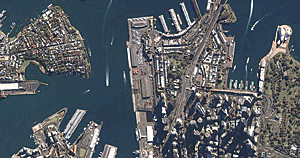 aerial imagery of Sydney, Australia