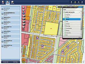 Code enforcement officers use mobile GIS to perform real-time analysis.