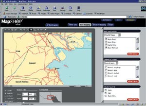 MapShop web page