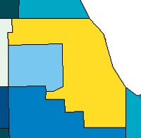 Cook County is largely built up