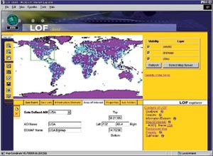 the Location Organizer Folder (LOF) web page