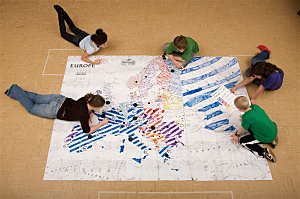 photo of students using MapMaker Kits