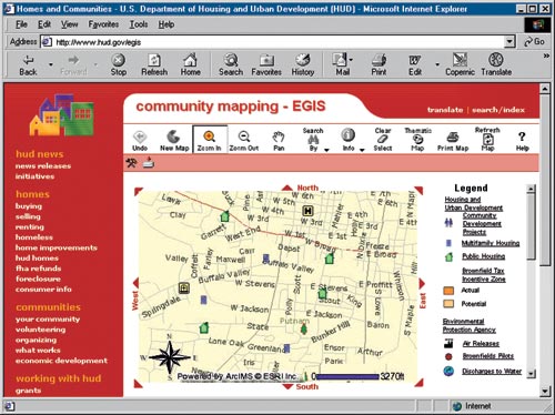 Community Mapping web page