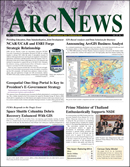 Summer 2003 ArcNews cover, click to see enlargement