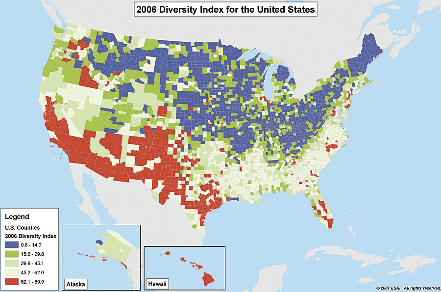 Ethnic Diversity In The United States 90