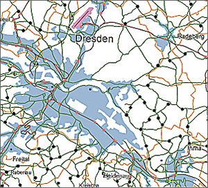 a map of Dresden
