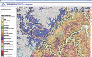 KGS detailed geologic map of the state.