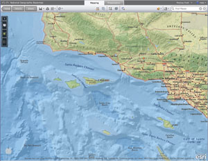 The National Geographic World Basemap is available from ArcGIS Online.