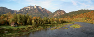 Three Crowns is the highest peak of Pieniny Mountains.