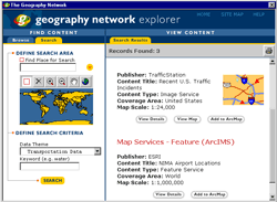 Use the Geography Network Explorer to find the Esri NIMA Airport locations.