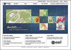 gateway page for ArcGIS.com