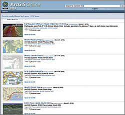 ArcGIS Online web site