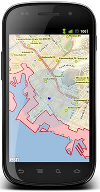 This custom tsunami evacuation zone application was built by the City and County of Honolulu using the ArcGIS Runtime SDK for Android.