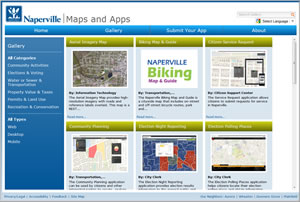 With ArcGIS Online, your organization can create a gallery that offers the general public self-serve maps and applications.