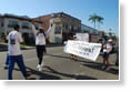 George Martin crossing the 3,000 mile marker