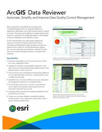 ArcGIS Data Reviewer Flyer