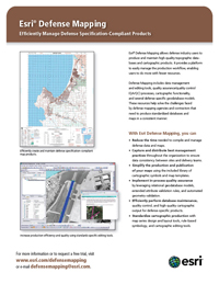 Esri Defense Mapping Flyer