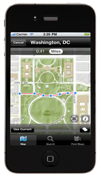 ArcGIS for iOS showing Washington, DC