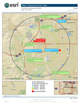 Major Shopping Center Map