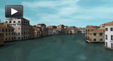 Venice demonstrates a low-polygon city model