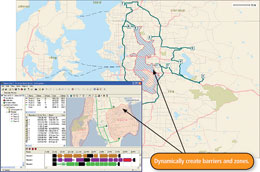 Create barriers and zones