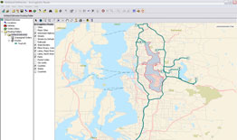 Routes and schedules are created in ArcLogistics desktop