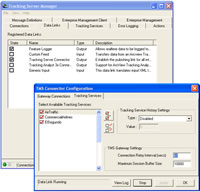 example of Tracking Server Manager