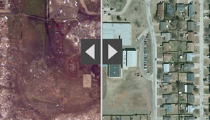 Moore Oklahoma Tornado Before and After