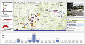Operations Dashboard for ArcGIS, used in conjunction with Collector for ArcGIS, is a vital tool for monitoring damage assessment in an emergency.
