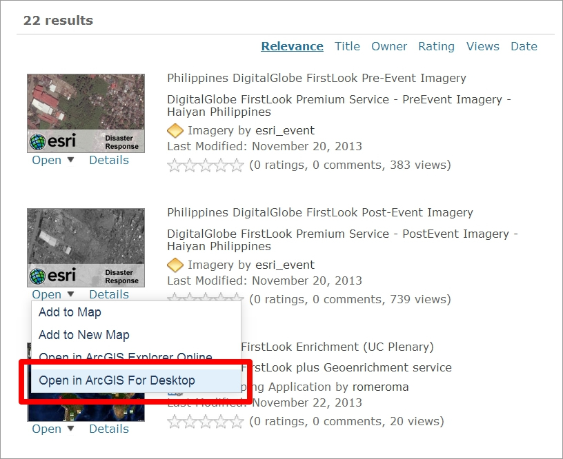 Learn to Work with DigitalGlobe FirstLook in ArcGIS