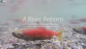 Esri's Bern Szukalski unveiled Story Map Cascade, a new story map app that will be released soon.