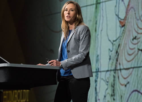 Historian and author Andrea Wulf shares stories about Alexander von Humboldt during the Esri User Conference.