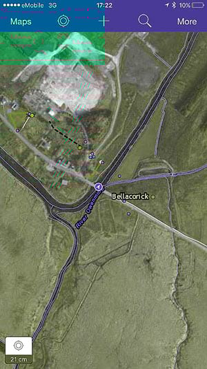 Collector for ArcGIS, along with the Arrow 100 GPS receiver, lets WSI quickly map high-accuracy vegetation measurements in the remote Irish peatlands.