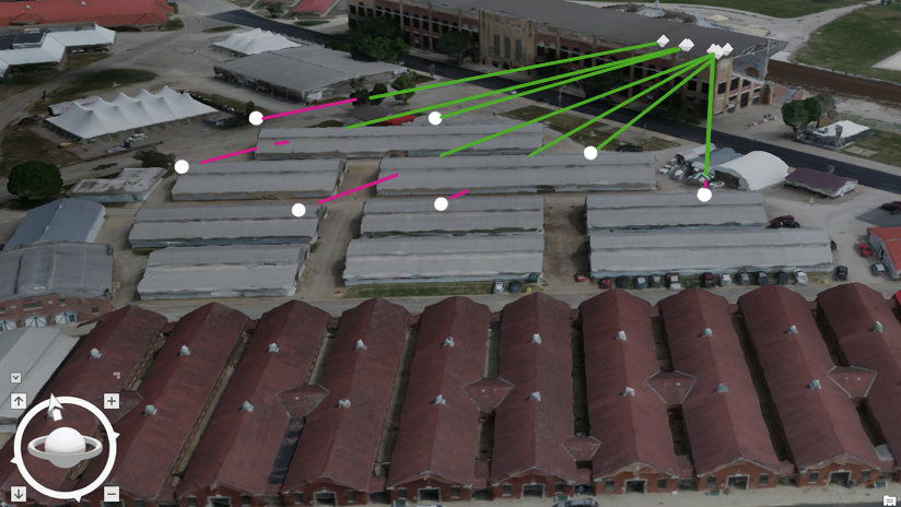 Line of sight visualization