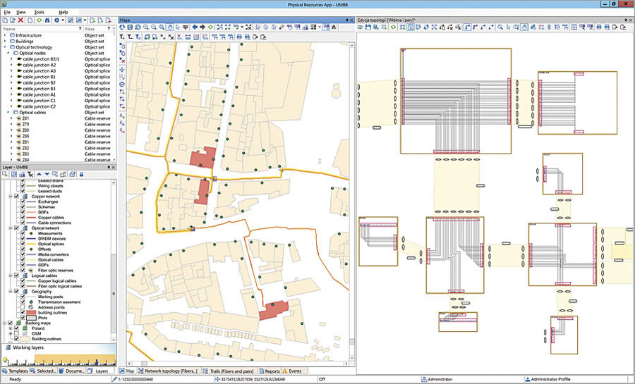 With SunVizion Network Inventory, which works with ArcGIS 10.3 for Server, all entities engaged in operating a broadband network have access to data with multiple levels of detail.