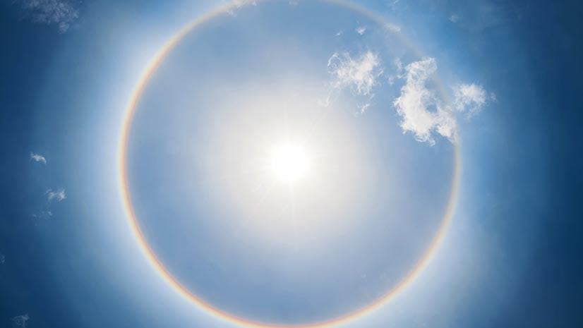 Halo forecasting with AI and GIS